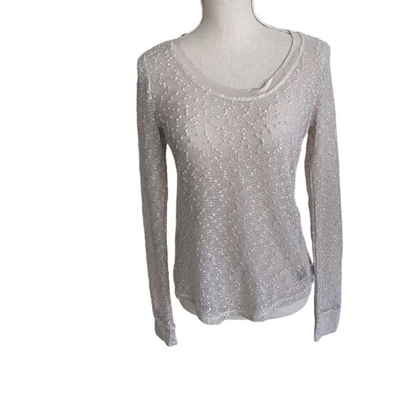 Sanctuary x Anthropologie  Cream Boucle Top size M - Picture 1 of 11